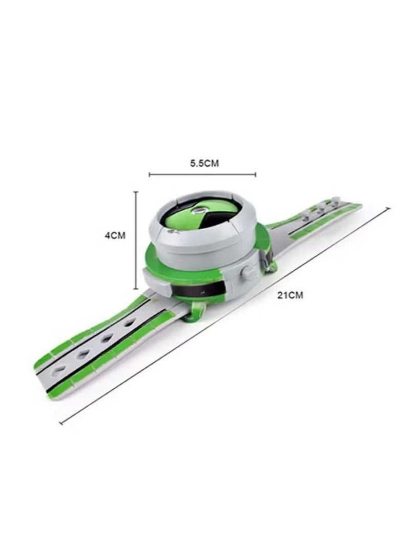 ساعة بن 10 أومنيتريكس للأطفال، لعبة بن 10 ألتيميت ألتيميت، ساعة عرض فضائية، لعبة شخصية أكشن، دعامة تنكرية، هدية عيد ميلاد أو عيد الميلاد للأولاد، أخضر - Image 5